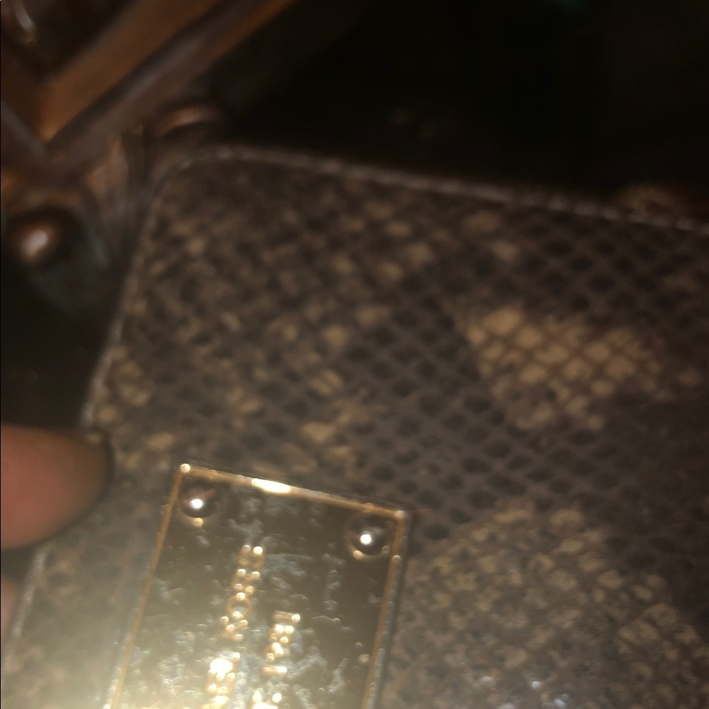 Michael Kors Python Pattern Wristlet In Black And… - image 6